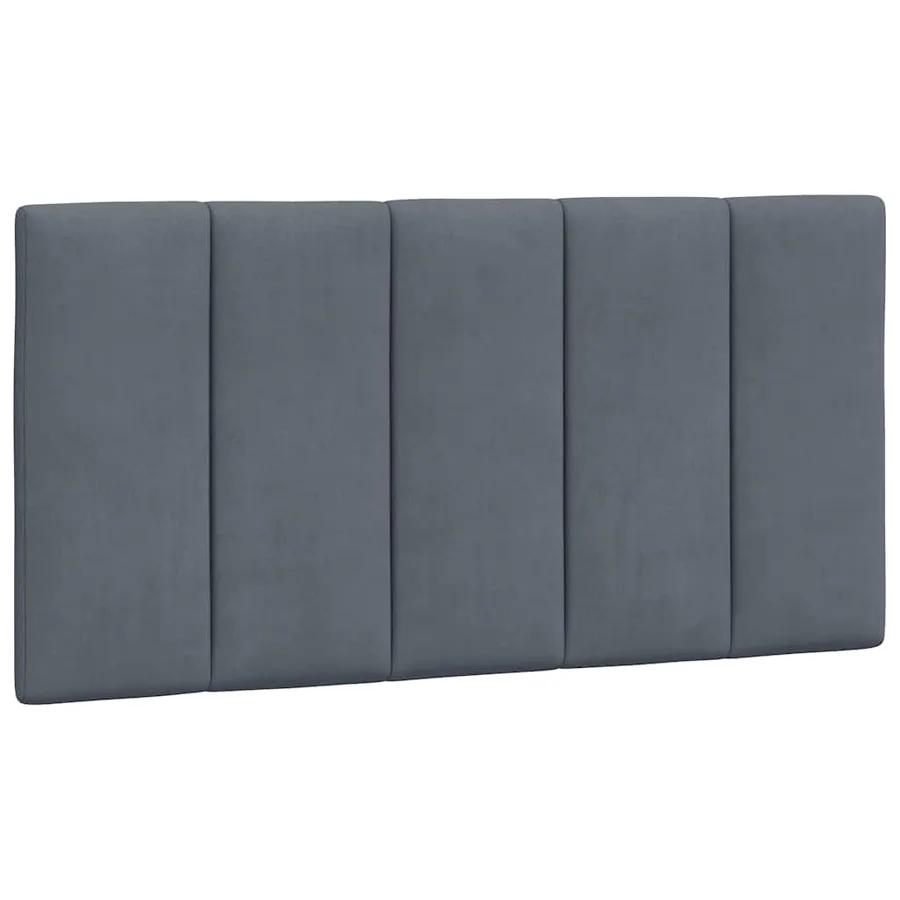 Coussin de tête de lit Hanko gris foncé 100 cm velours - 2