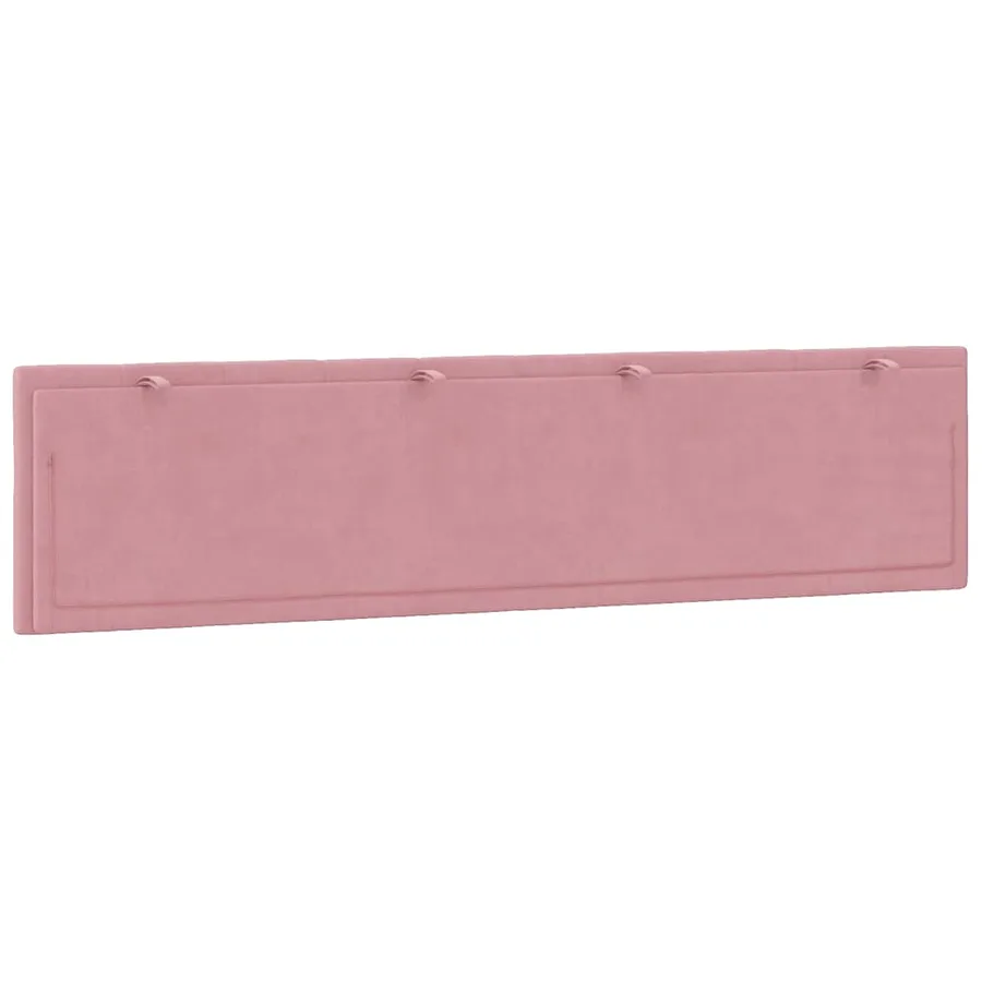 Coussin de tête de lit Hanko rose 200 cm velours - 7