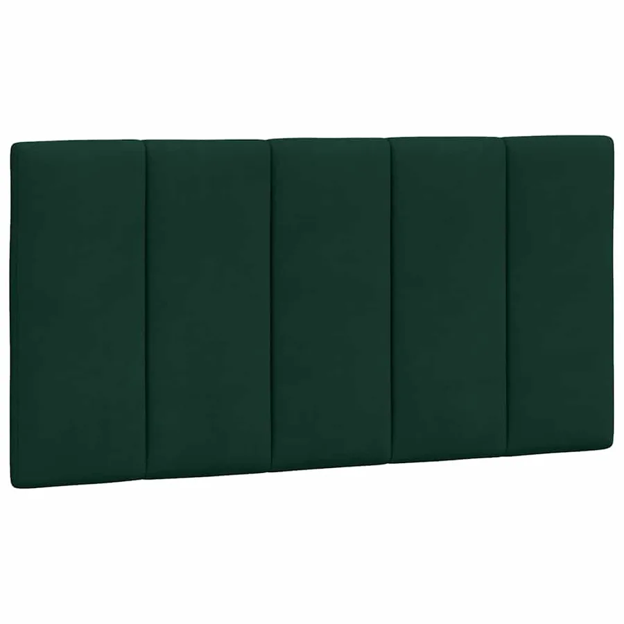 Lit avec matelas Hanko vert foncé 100x200 cm velours - 5