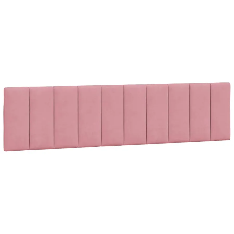 Cadre de lit sans matelas Hanko rose 200x200 cm velours - 8