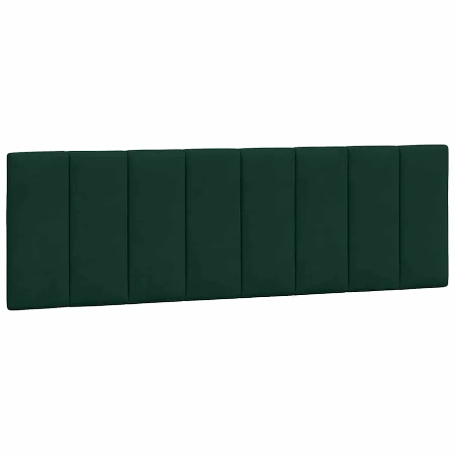 Lit avec matelas Hanko vert foncé 160x200 cm velours - 5