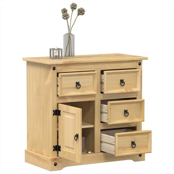 Buffet Corona 80x40x75 cm bois massif de pin