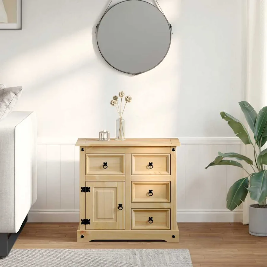 Buffet Corona 80x40x75 cm bois massif de pin - 3