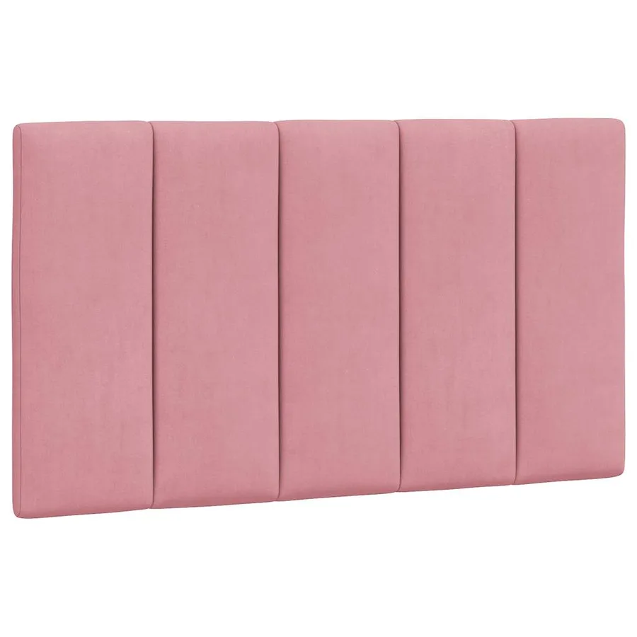 Cadre de lit sans matelas Hanko rose 80x200 cm velours - 8