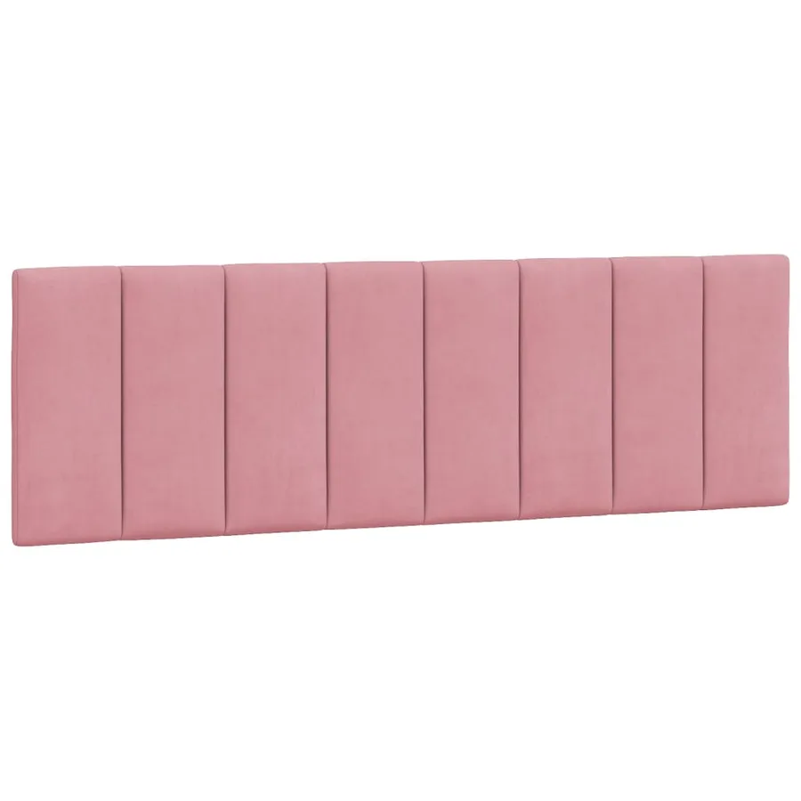 Cadre de lit avec LED sans matelas Hanko rose 160x200 cm velours - 10