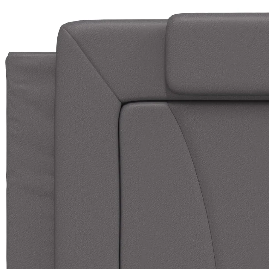 Cadre de lit Viana avec LED sans matelas gris 200x200 cm - 11