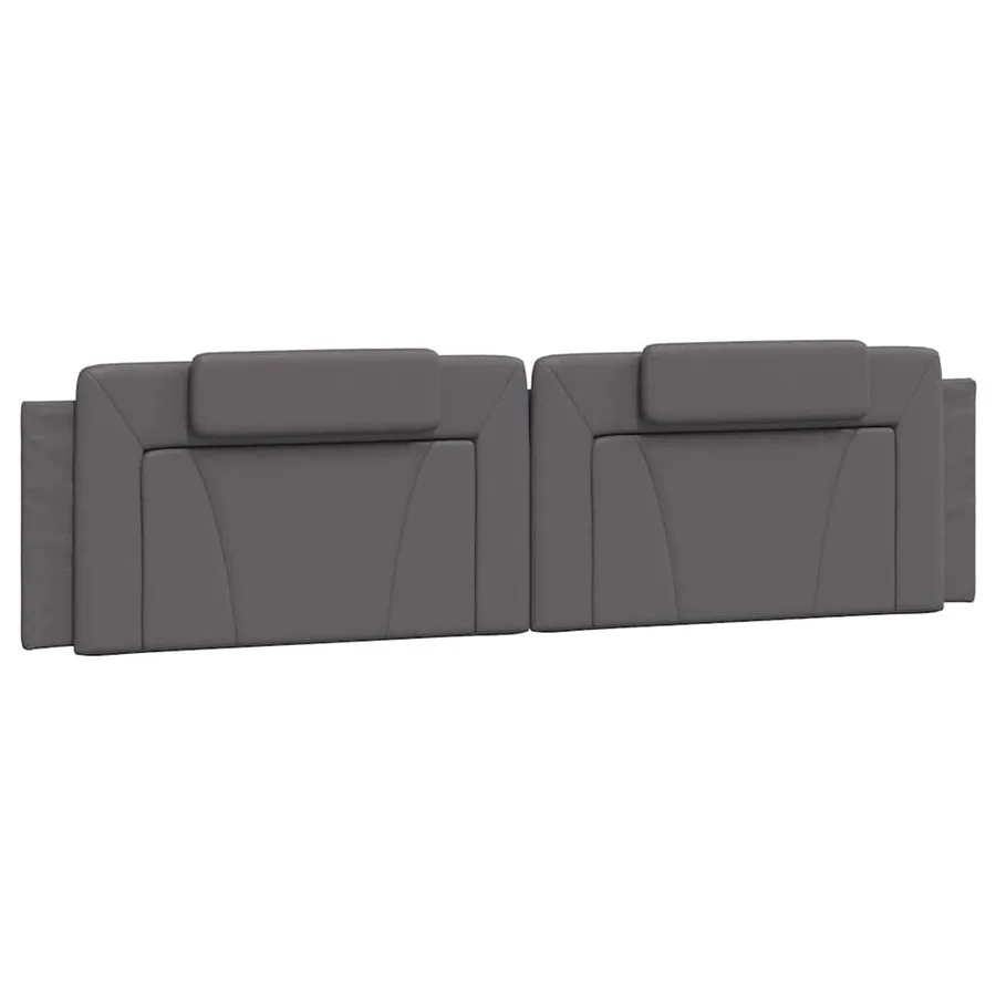 Coussin de tête de lit Viana gris 200 cm similicuir - 2
