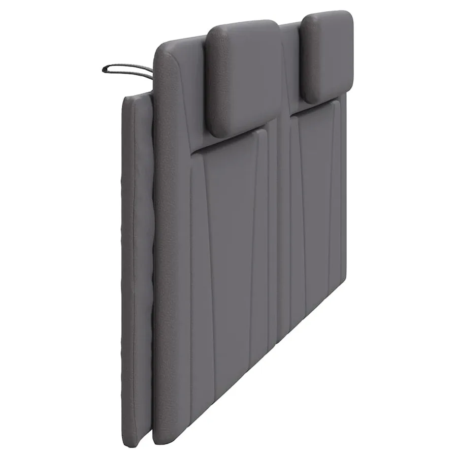 Coussin de tête de lit Viana gris 200 cm similicuir - 6