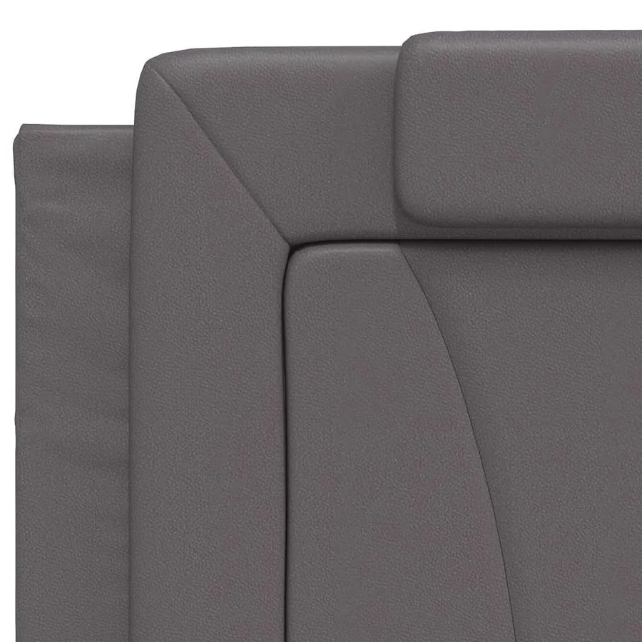 Coussin de tête de lit Viana gris 200 cm similicuir - 8