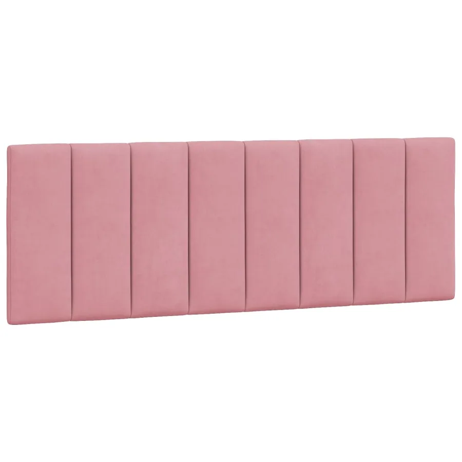 Cadre de lit avec LED sans matelas Hanko rose 140x200 cm velours - 10