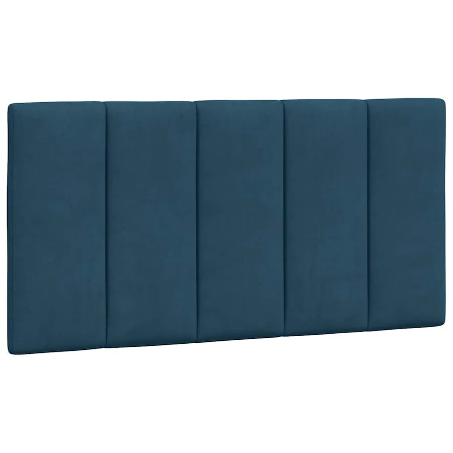 Cadre de lit avec LED sans matelas Hanko bleu 100x200 cm velours - 10