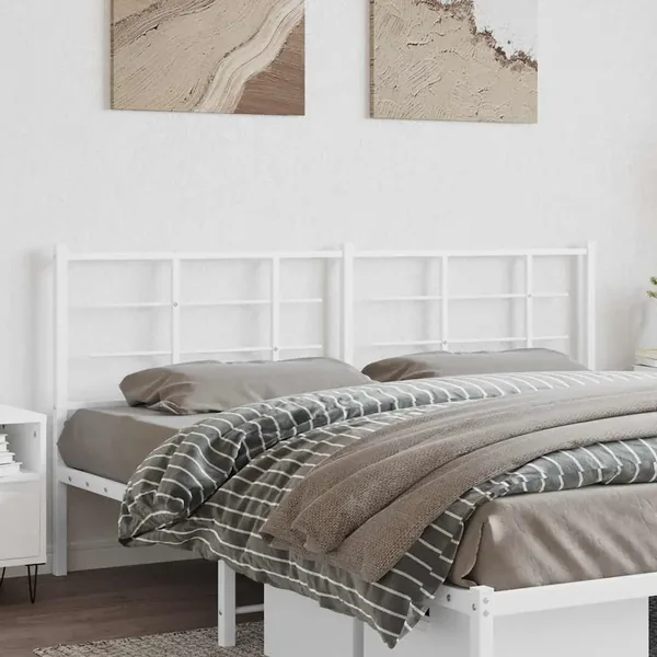 Tête de lit de remplacement métal blanc 180 cm
