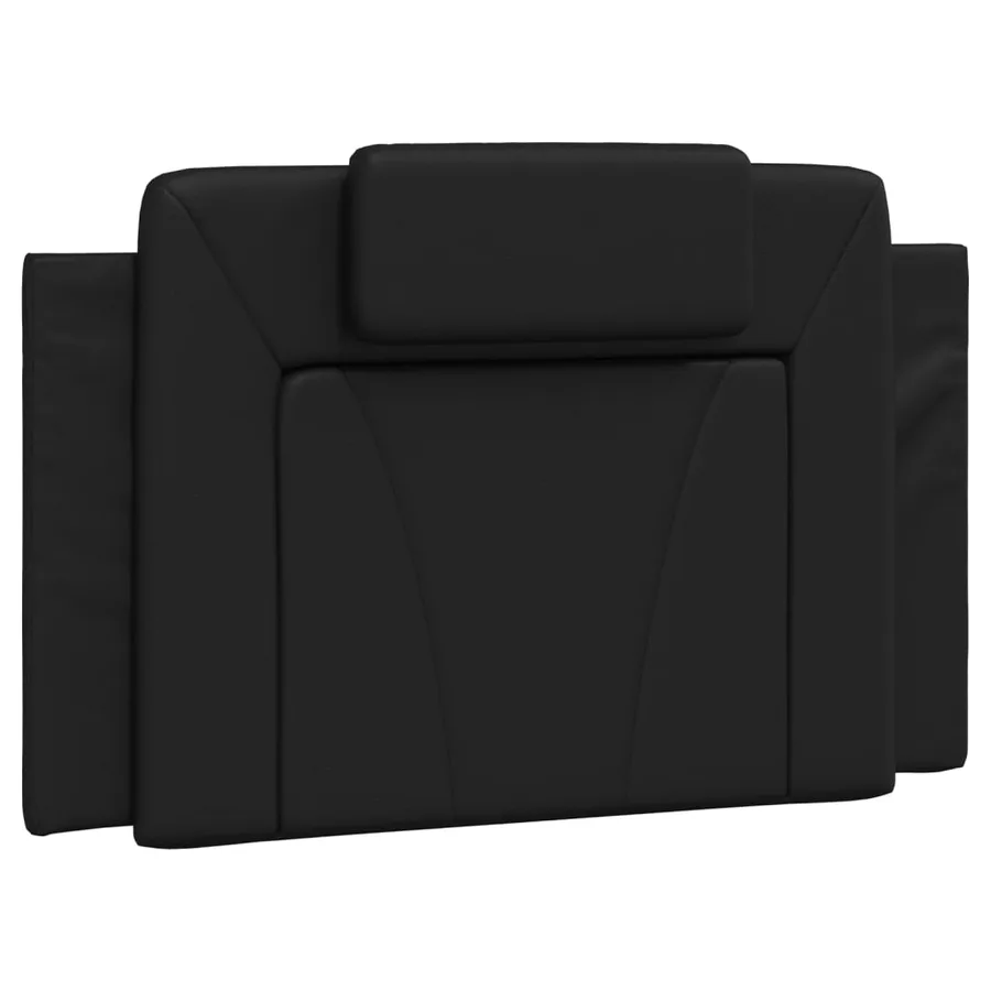 Lit Viana avec matelas noir 80x200 cm similicuir - 5