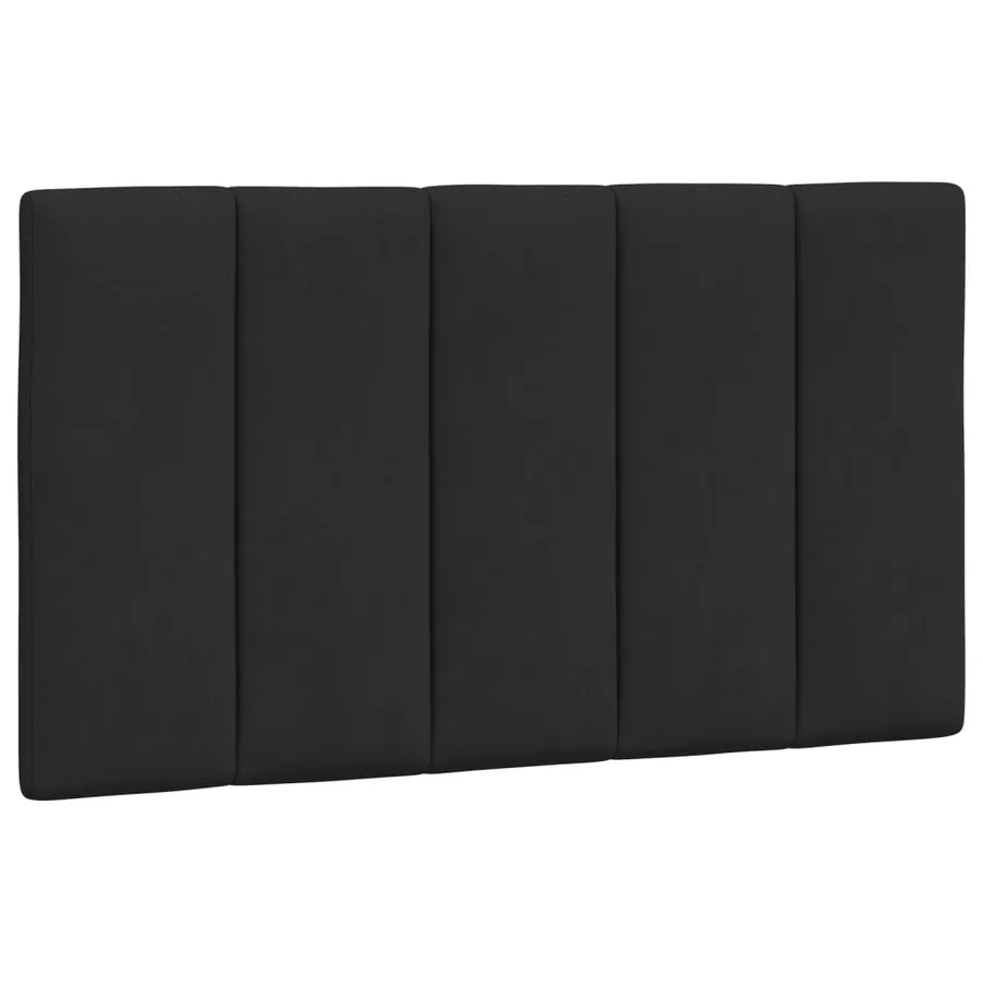 Lit avec matelas Hanko noir 90x200 cm velours - 5
