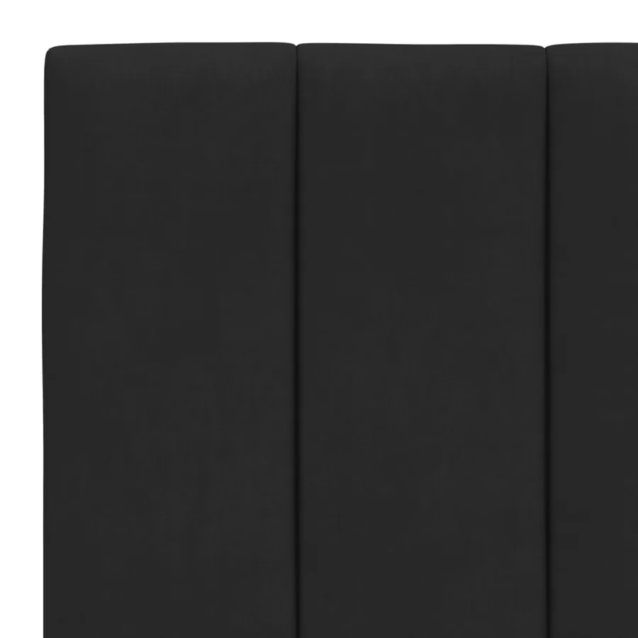Lit avec matelas Hanko noir 90x200 cm velours - 6