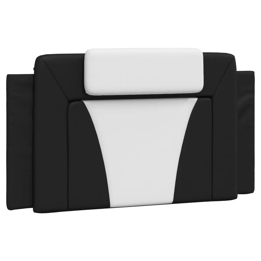 Cadre de lit Viana avec LED sans matelas noir et blanc 100x200 cm - 7