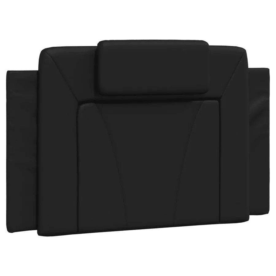 Lit Viana avec matelas noir 90x200 cm similicuir - 5