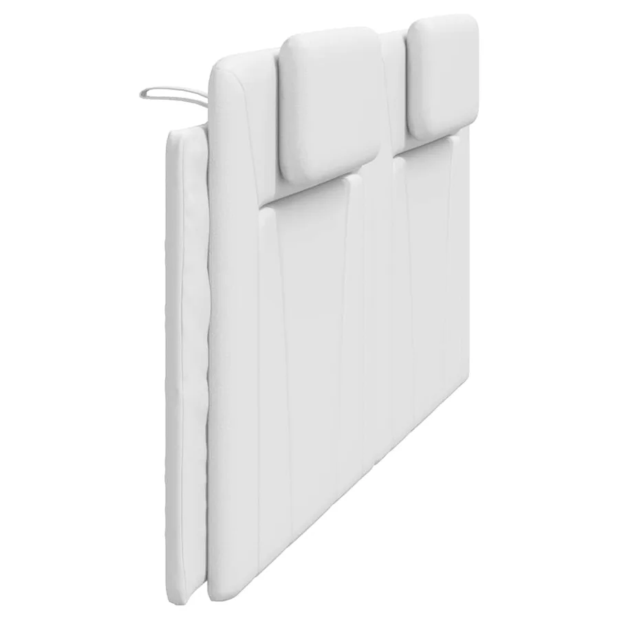 Coussin de tête de lit Viana blanc 200 cm similicuir - 6