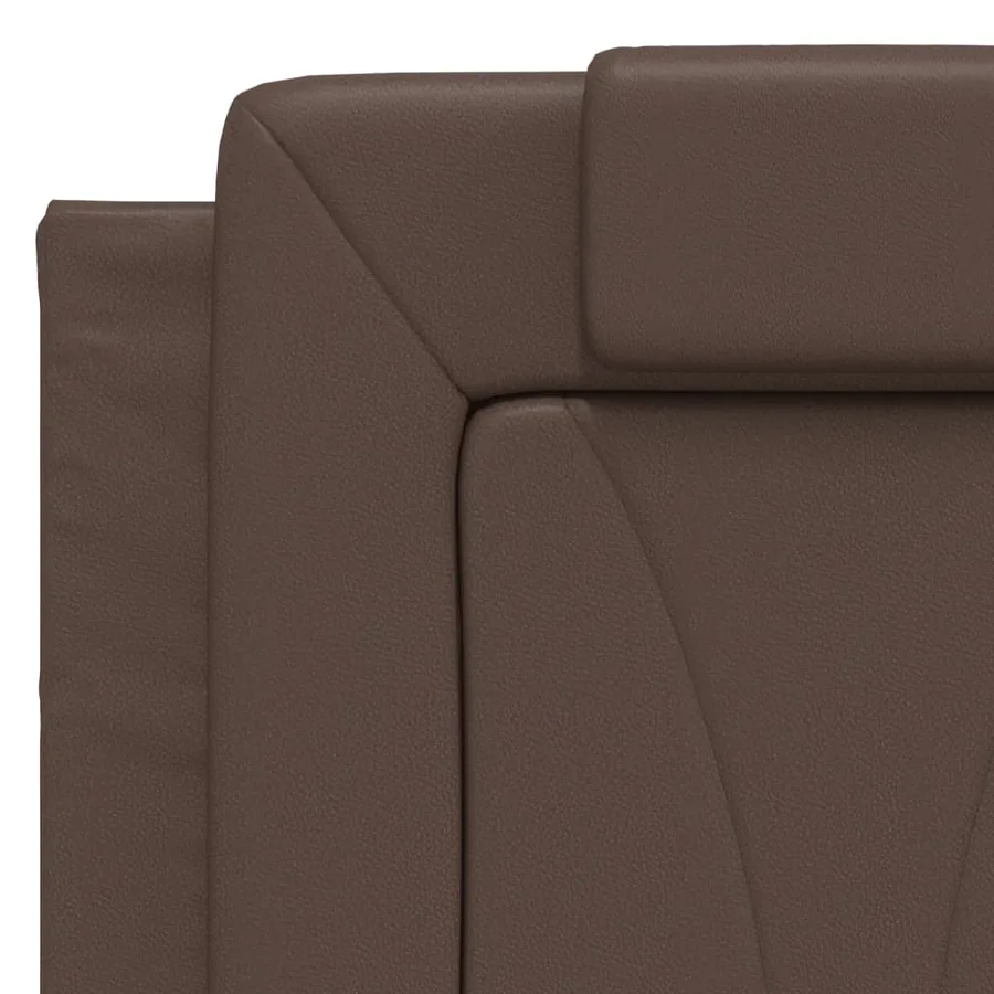 Cadre de lit Viana avec LED sans matelas marron 120x200 cm - 10