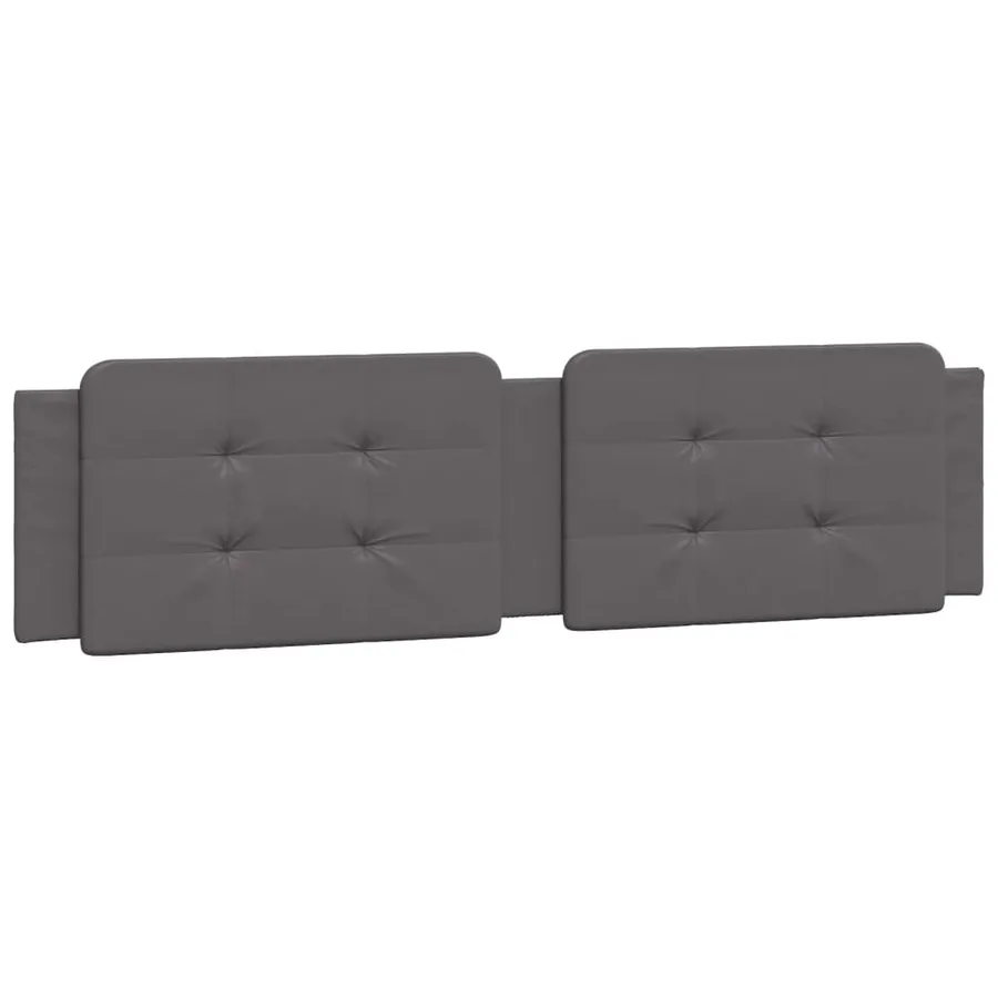 Lit avec matelas Zadar gris 200x200 cm similicuir - 5
