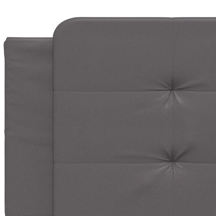 Cadre de lit avec LED sans matelas Zadar gris 200x200 cm - 11