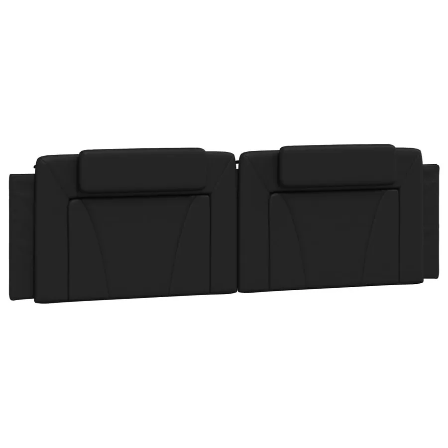 Lit Viana avec matelas noir 180x200 cm similicuir - 5
