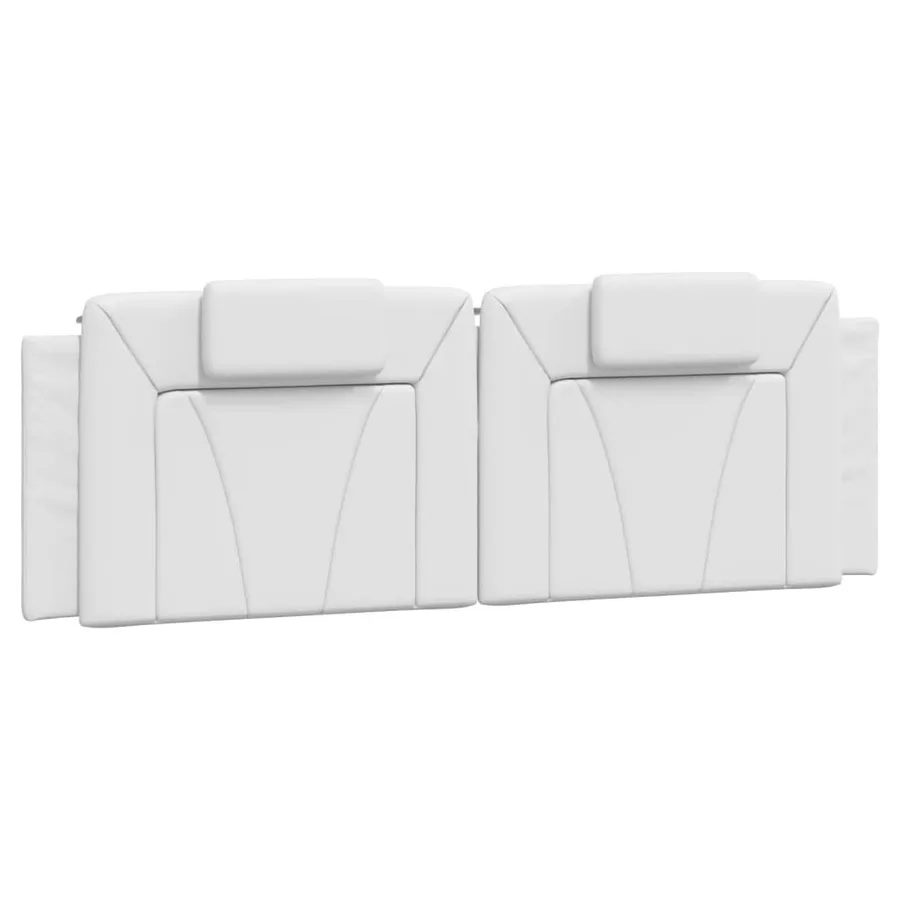 Lit Viana avec matelas blanc 160x200 cm similicuir - 5