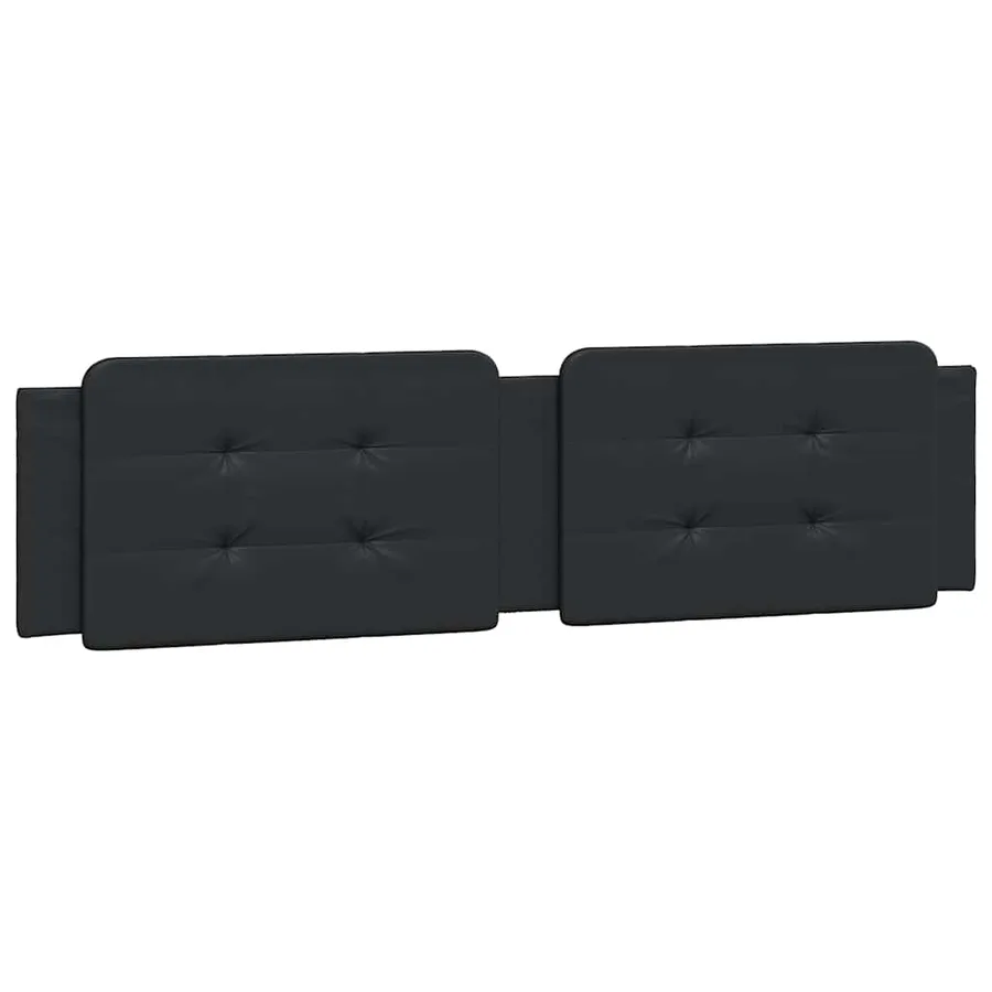 Cadre de lit sans matelas Zadar noir 200x200 cm similicuir - 8