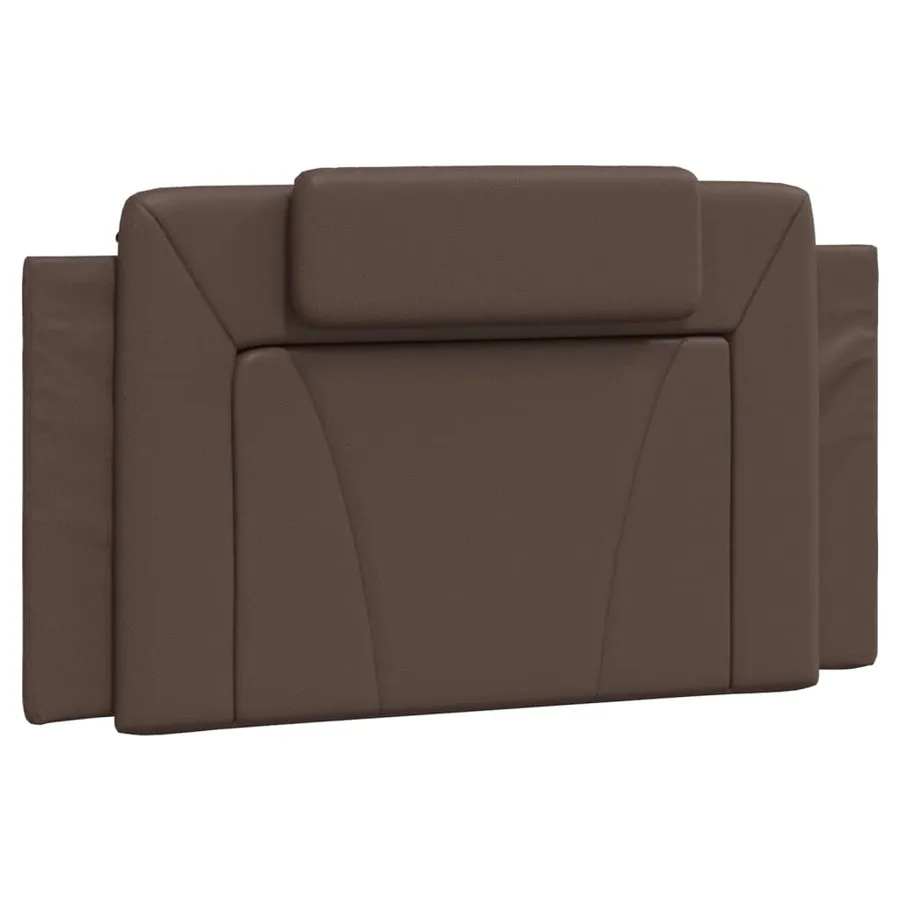 Lit Viana avec matelas marron 100x200 cm similicuir - 5