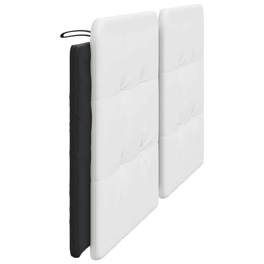 Coussin de tête de lit Zadar noir et blanc 200 cm similicuir - 5