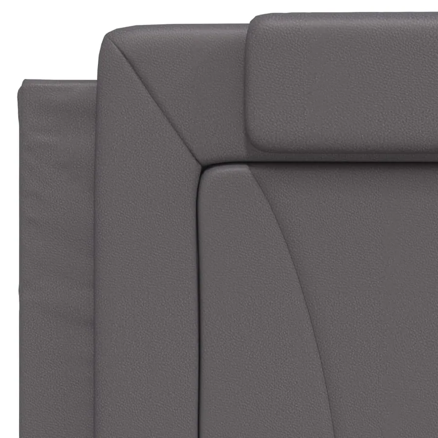 Cadre de lit Viana avec LED sans matelas gris 100x200 cm - 11