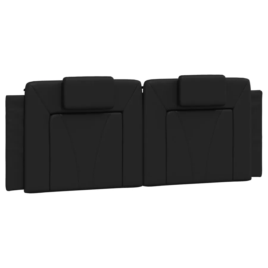 Lit Viana avec matelas noir 120x200 cm similicuir - 5