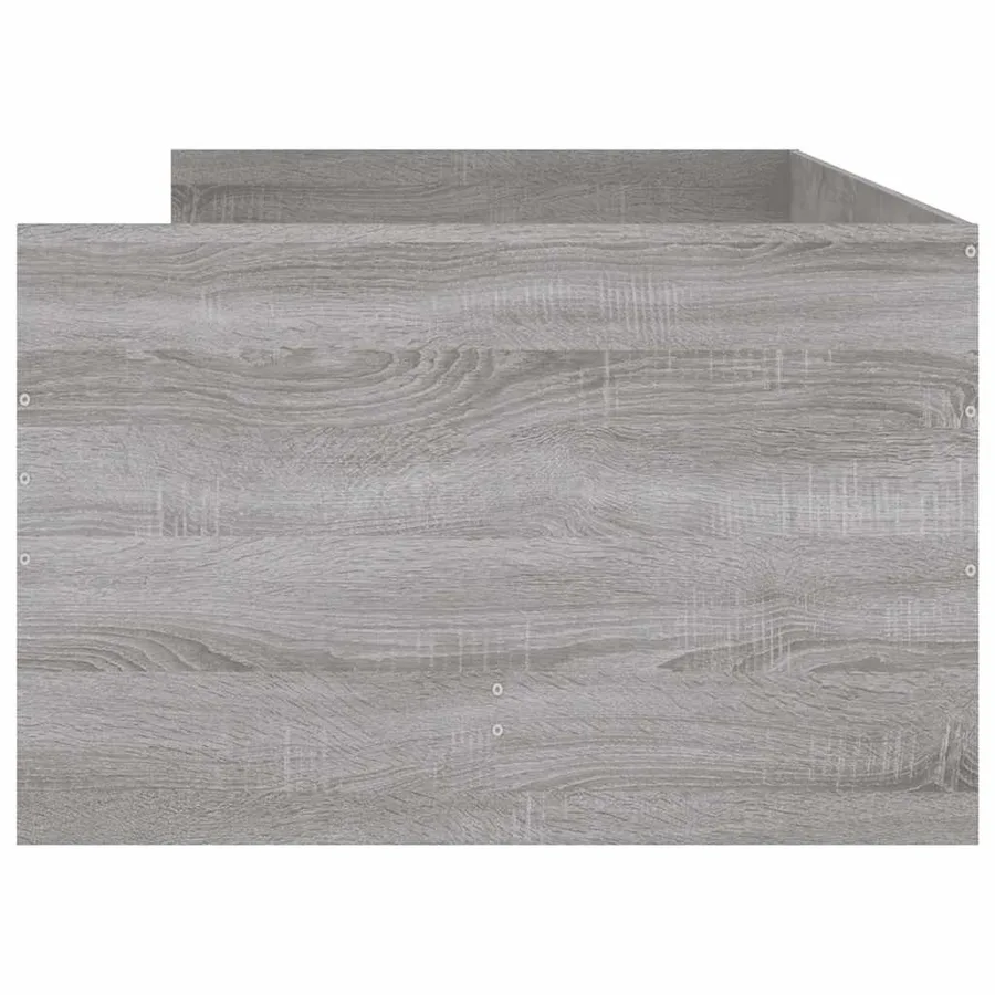 Cadre de lit avec tiroirs sans matelas sonoma gris 90x190 cm - 7