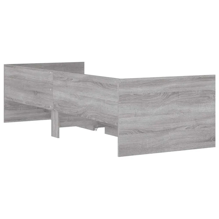 Cadre de lit avec tiroirs sans matelas sonoma gris 90x190 cm - 8