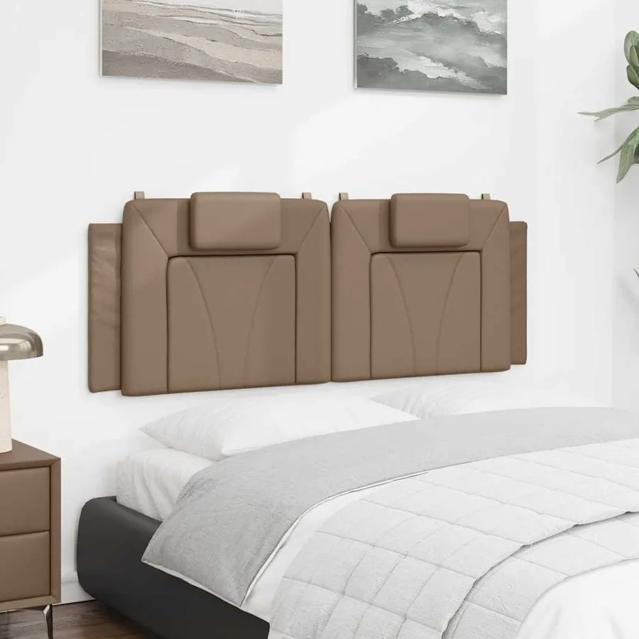 Coussin de tête de lit Viana cappuccino 120 cm similicuir - 4