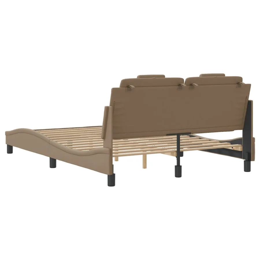 Cadre de lit Viana avec LED sans matelas cappuccino 120x200 cm - 10