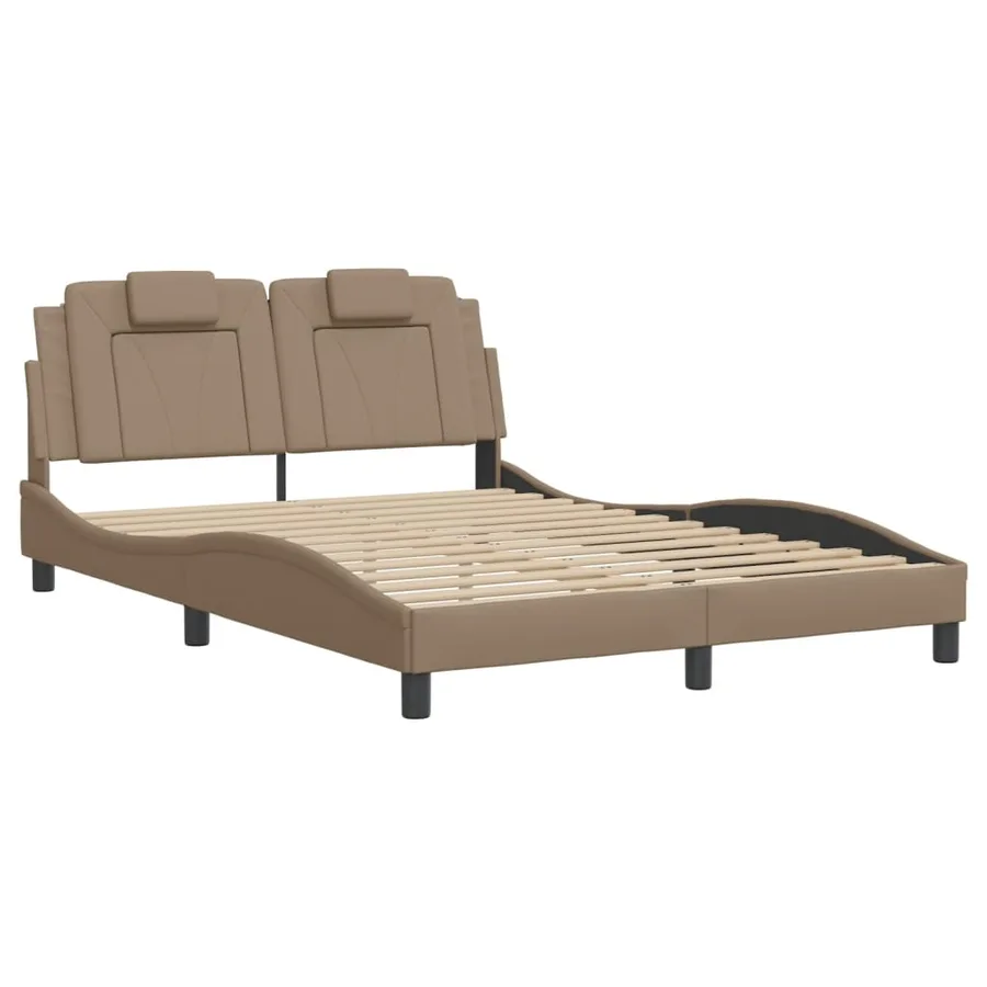 Cadre de lit Viana avec LED sans matelas cappuccino 120x200 cm - 3