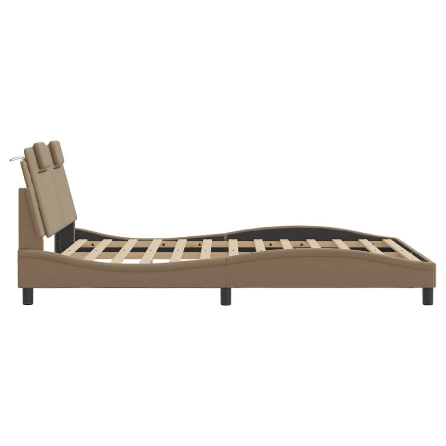 Cadre de lit Viana avec LED sans matelas cappuccino 120x200 cm - 9