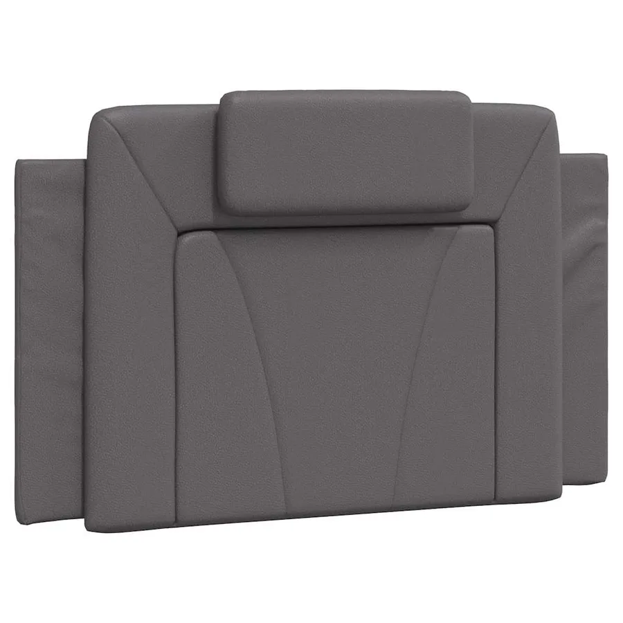 Cadre de lit Viana sans matelas gris 90x200 cm similicuir - 8
