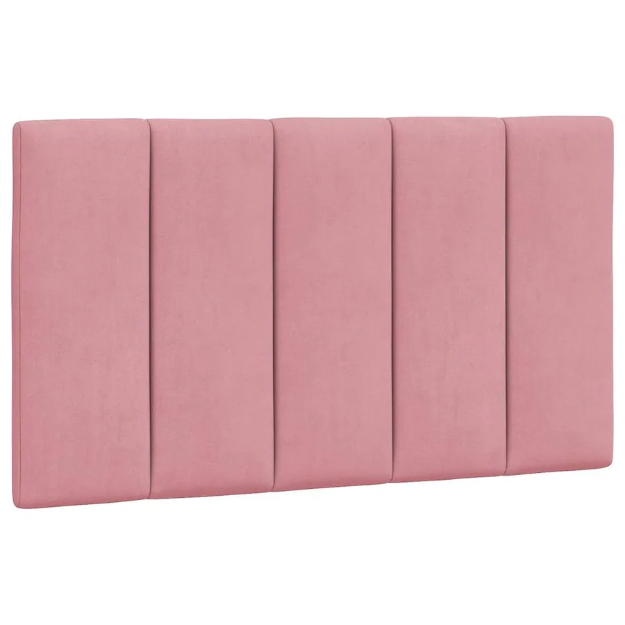 Cadre de lit sans matelas Hanko rose 90x190 cm velours - 8