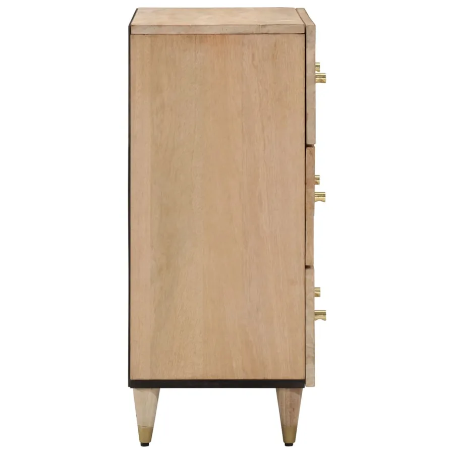 Armoires latérales 2 pcs 60x33x75 cm bois massif de manguier - 5