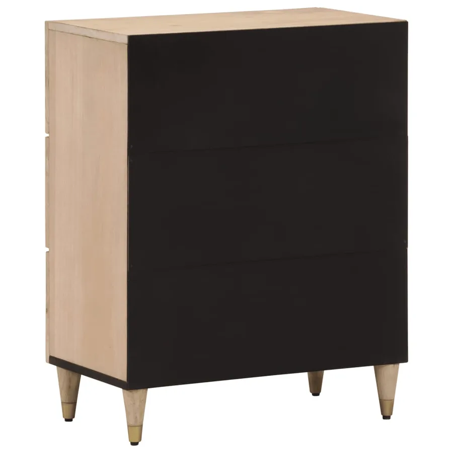 Armoires latérales 2 pcs 60x33x75 cm bois massif de manguier - 6