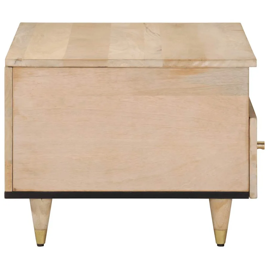 Table basse 80x54x40 cm bois de manguier massif - 4