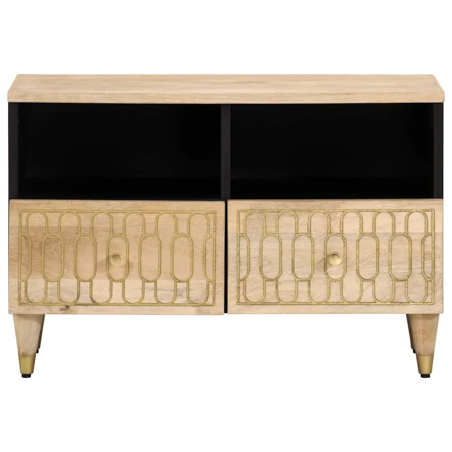 Meuble TV 70x33x46 cm Bois massif de manguier - 3