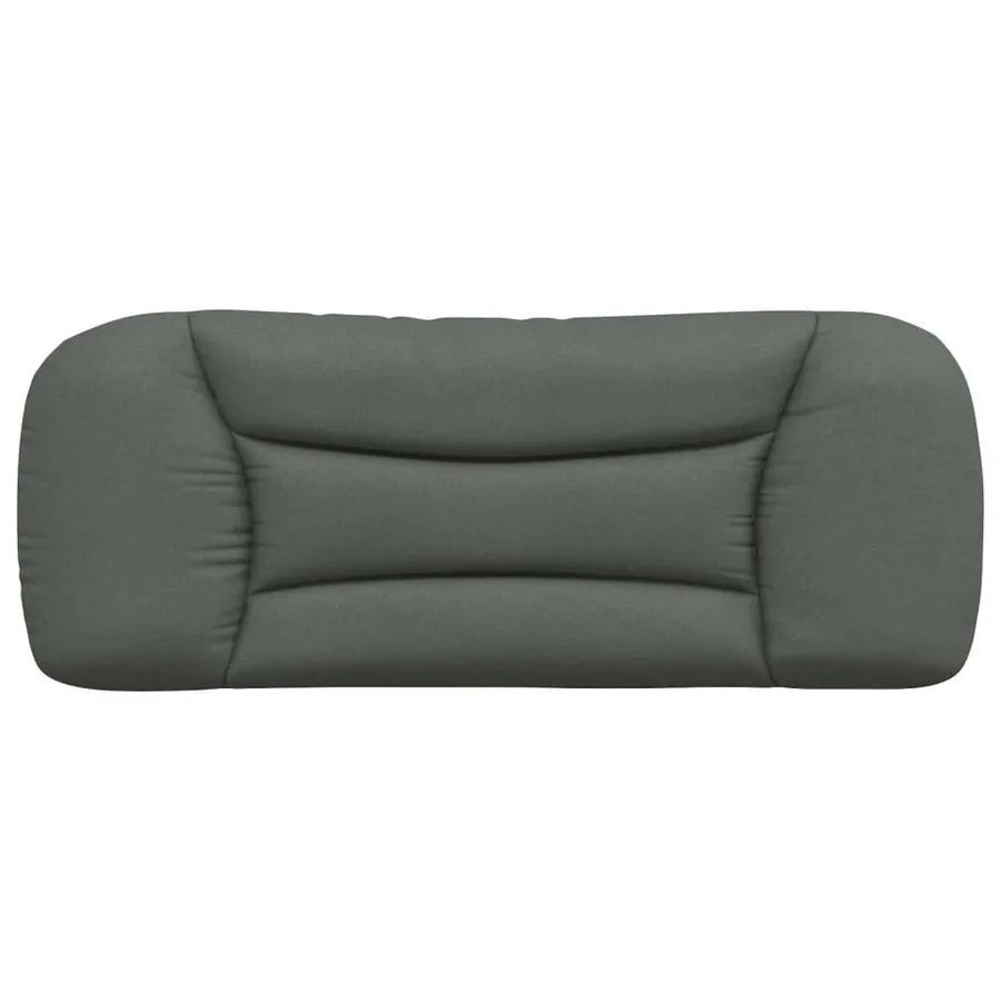 Coussin de tête de lit Hvar gris foncé 100 cm tissu - 5