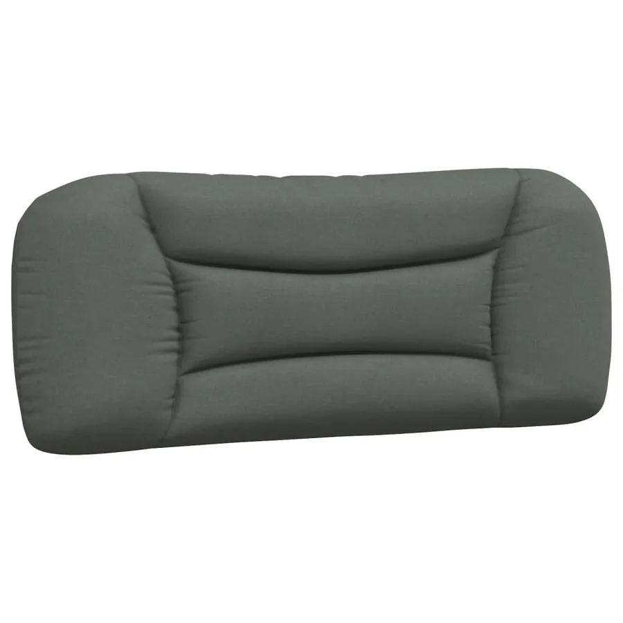 Coussin de tête de lit Hvar gris foncé 100 cm tissu - 2