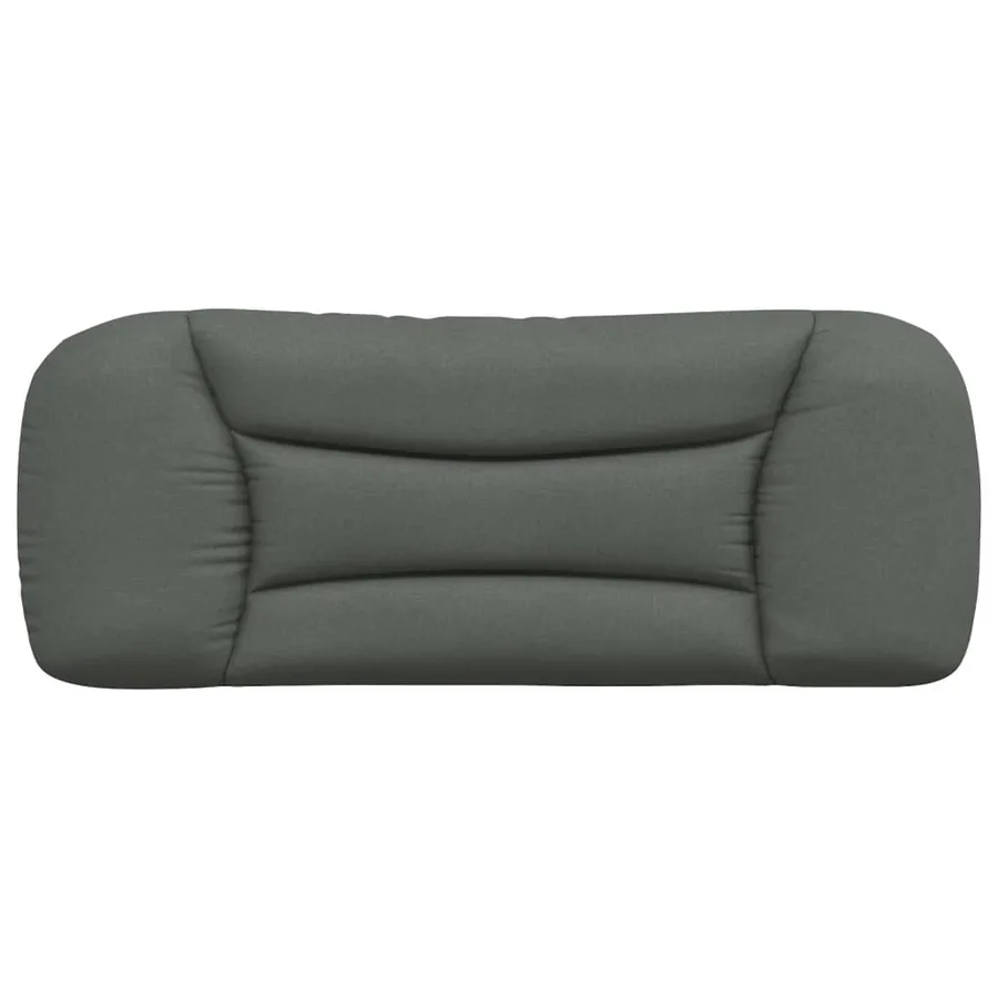Coussin de tête de lit Hvar gris foncé 100 cm tissu - 5
