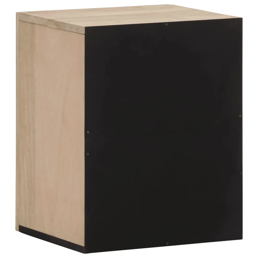 Armoire de salle de bain murale 38x33x48cm bois massif manguier - 5