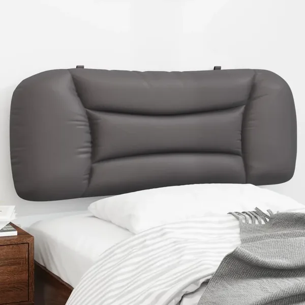 Coussin de tête de lit Hvar gris 100 cm similicuir