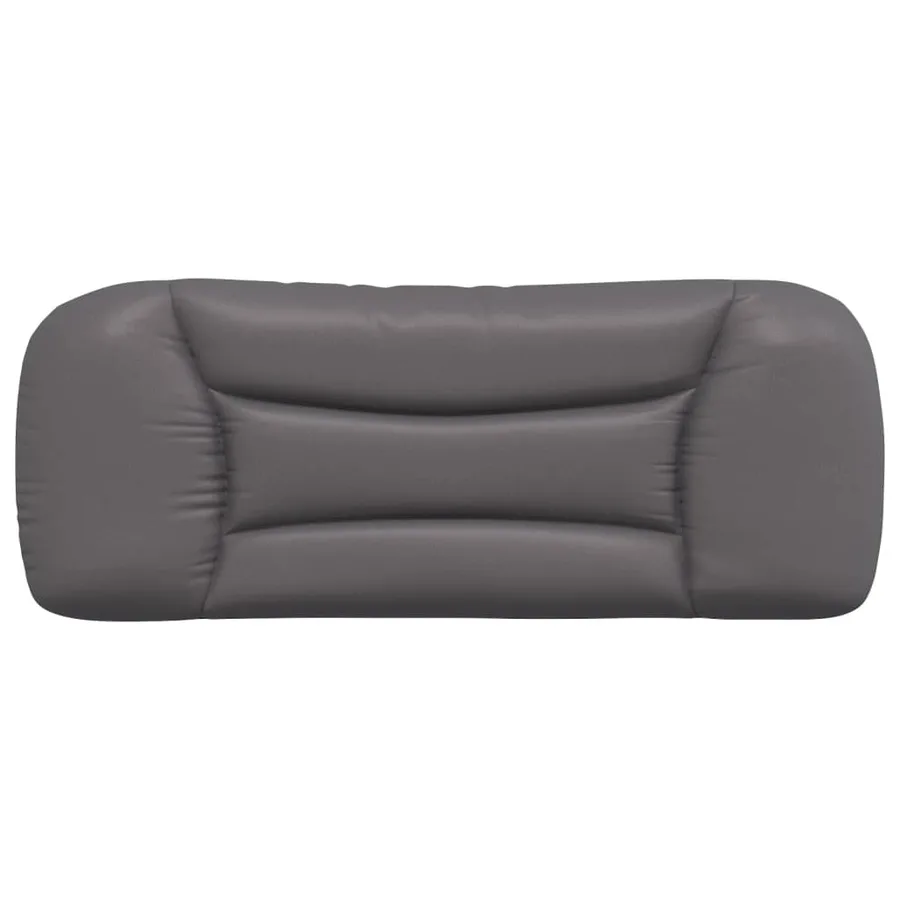 Coussin de tête de lit Hvar gris 100 cm similicuir - 5